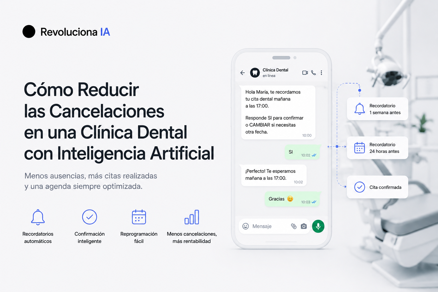 Cómo Reducir las Cancelaciones en una Clínica Dental con Inteligencia Artificial